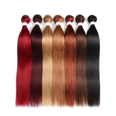 China Body Wave KEMY Best Quality Double Drown Hair Bundles With Lace Closure Color 27 100% Brazilian Human Hair Bundles for sale