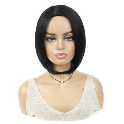 China Brazilian Virgin Hair Natural Color Glueless Skin Invisible Wigs 100% Made By Bob Wig Factory Cheap Body Wave Hair Machine for sale