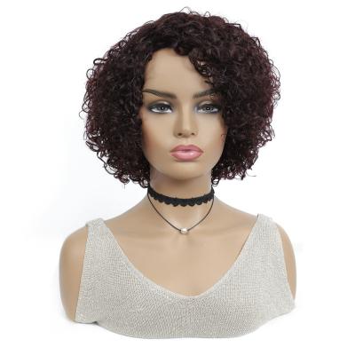 China Fashion 10a Silky Straight Wholesale Unprocessed Indian Virgin Hair Wave Cuticle Aligned Mink Hair Machine Made Jerry Curly Hair Wig for sale