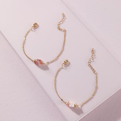 China Wholesale Natural Multi Faceted Stone Fashion Trendy Jewelry Brand Bracelet 2 Sets for sale