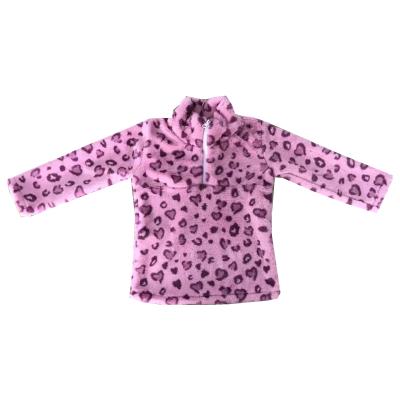 China 2021 RTS Autumn Winter Children's Clothing Pink Leopard Grain Formal Coats Comfortable Clothes For Kids for sale