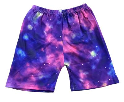 China Hot sale kids polyester/cotton tie dye girl bell pants fashions multiple color girl pants kids starry sky boutique clothing for sale