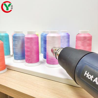 China New Functional Anti-bacteria Thread Temperature Change Thread 100% Polyester FDY 150D/2 75D/2 Embroidery Thread for sale