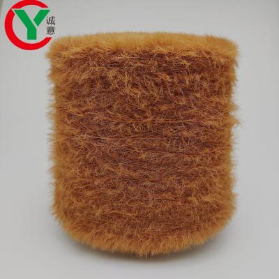 China Manufacturer 1.3 cm 13NM 100% Anti-Static Nylon Fancy Imitate Mink Hair Yarn Fancy Yarn For Knitting Scarf for sale