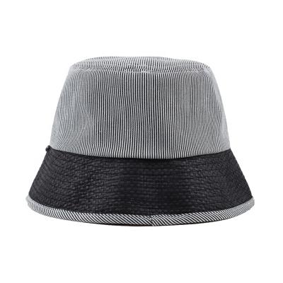 China JOINT stylish bucket hat for women fashion outdoor bucket hat with weave brim new style bucket with designs for sale