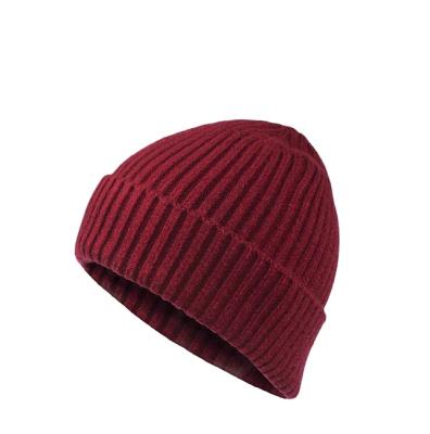 China COMMON Knit Watch Hat Cotton Fisherman Beanie Hat For Mem Women Short Cuff Knitted Hat Winter Warm Beanie for sale