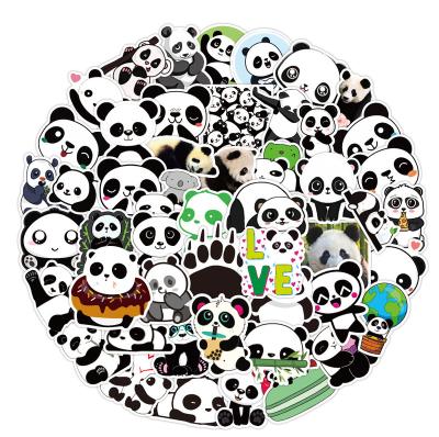 China 50PCS New Panda Graffiti waterproof sticker PVC stickers water scooter notebook suitcase stickersCustom decorative cute waterproof cup for sale