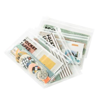 China DIY Pocket Tape Series Mini Storage Sticker Bag Diary Stickers Small Portable Background Decorative Collage for sale