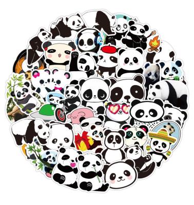 China 11/50PCS New Panda Graffiti waterproof sticker PVC stickers water scooter notebook suitcase stickersCustom decorative cute waterproof cup for sale