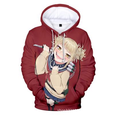 China Custom Anti-wrinkle 3D Printed Design Women's Hoodie Hero School Anime Cosplay Costume For Woman for sale