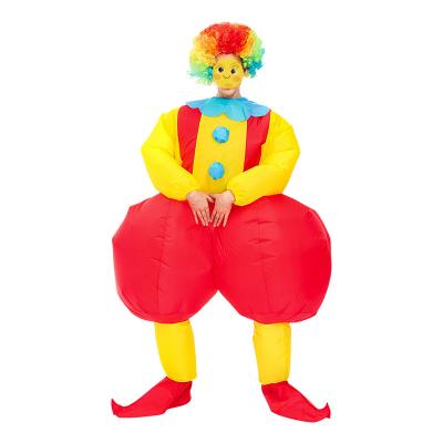 China Adult Funny Inflatable Halloween Dress Up Dresses Clown Costume Advertising Holiday Halloween Party Costume for sale