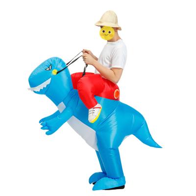 China Halloween Party Dress Kids Halloween Dress Up Explosion Inflatable Realistic Dinosaur Cosplay Costume for sale