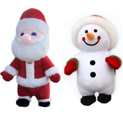 China Supply The Factory Direct High Quality Giant Inflatable Santa Claus And Reindeer Holiday Party Costumes Customized Available for sale