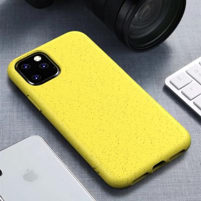 China Anti-drop China Factory Price Biodegradable Cell Phone Case For iPhone 12 11 pro X Max XR XS 8 7 plus Wheat Degradable Straw Phone Cover for sale