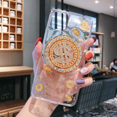 China Anti-drop China Factory Price Dollar Spin Phone Case For iPhone 12 11 Pro X Max XR XS 8 Plus 7 6 6S Cool Shinny Mobile Back Cover for sale