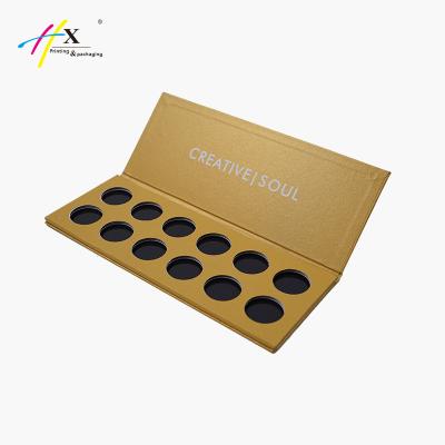 China EYE Fancy Design Cardboard Material Empty Magnetic Makeup Eyeshadow Palette for sale