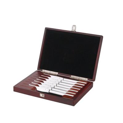 China High Lacquer Handmade Luxury Customized Wooden Knife Tray Hinged Box Tool Fork Case For Cutlery for sale