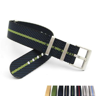 China Skin Friendly 20mm NATO Watch Strap 22mm Nylon Strap High Quality Military Band Men Women Sport Wrist Strap Accessories Seat Belt for sale