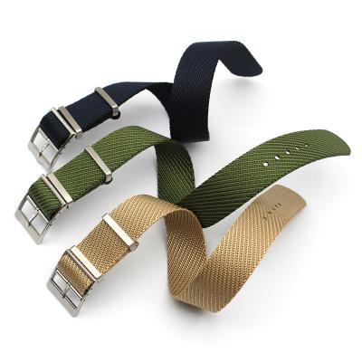 China Skin Adjustable NATO Watch Belt 18 19mm 20 21 22 mm NATO Friendly Single Pass Twill Strap Nylon for sale