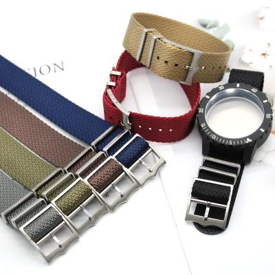 China Yunse Skin Friendly Premium Pattern Skin Yunse NATO Thick Nylon Watch Strap 1.6mm W 20mm 22mm With Brand Adjustable Buckle for sale