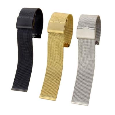 China Water Resistant Yunse Design 304L Stainless Steel Milanese Watch Band Chain Metal Watch Replacements for sale