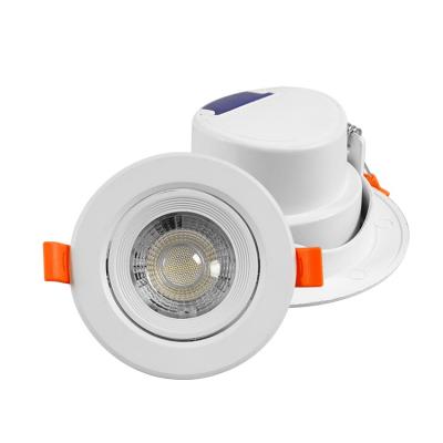 중국 Indoor Lighting Aluminum LED Downlight Round Square Recessed Adjustable COB Ceiling Mounted 판매용