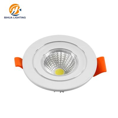 중국 High Quality Ce RoHS Aluminum LED Downlight Recessed 3w COB Round Square Ceiling Mounted 판매용