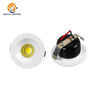 China High Quality White Downlight Indoor Home Aluminum PP 3w COB Round Recessed Ceiling Led Spotlight for sale