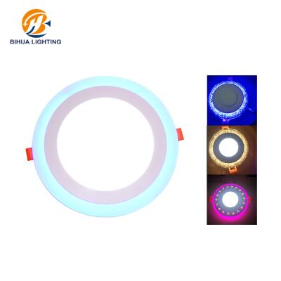 China Indoor Square Round RGB Panel Light Die Casting Aluminum Two Color Smd Recessed en venta