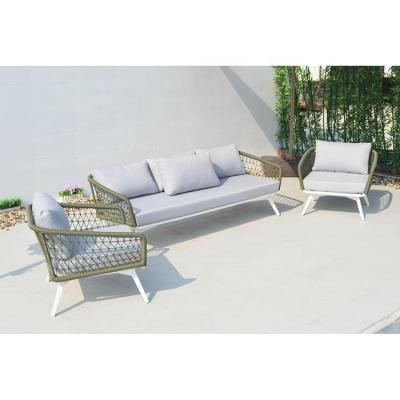 China Luxury Hotel Outdoor UV Cane Resistance Rattan Wicker Cafe Sofa Chairs Outdoor Garden Furniture Patio Furniture Garden Sets for sale