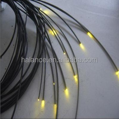 China Alu Black Jacket Fiber Optic Cable For Sauna Room Decorative Ceiling Starry Sky Lighting for sale