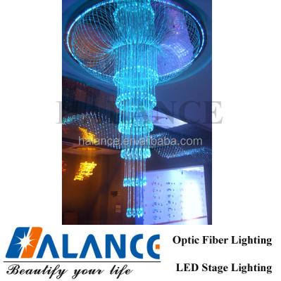 China Hotel Hotel Lighting Led Fiber Optic Chandelier for sale