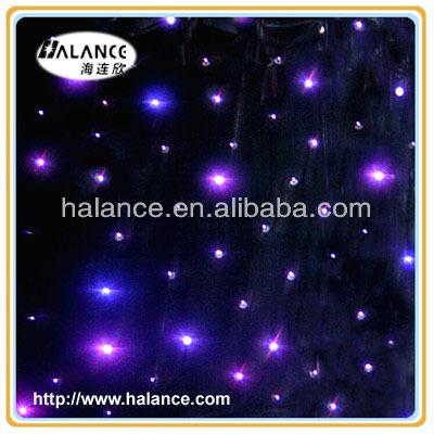 China Black Velvet (300g) Cinema Backdrop Fiber Optic Starry Sky Lighting RGB Led Star Cloth for sale