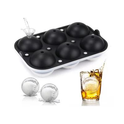 China Black Round Professional New Arrival Supplier Crystal Clear Ice Ball Maker Silicone Mold for sale