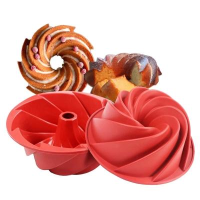 China Food Grade Wholesale Cupcake Cups Demoulding Silicone Muffin Pan Fluted Cup Easy Bake Stocked Cake Molds for sale