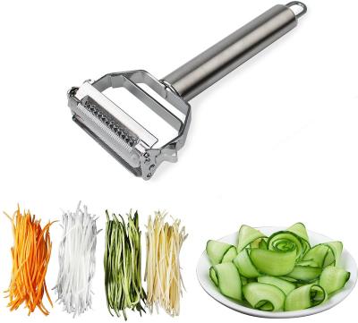 China Sustainable Custom Kitchen Gadgets 2021 Multifunctional Stainless Steel Fruit Potato Peeler Julienne Peeler Vegetable Peeler for sale