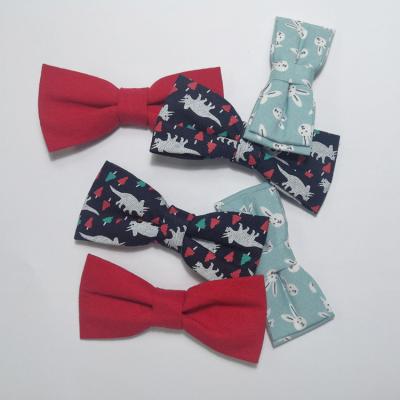 China High Quality BOW TIE Print Creative Animal Design Not Easy To Fade Support Customization Fashionable Bow Tie Scrunchies for sale