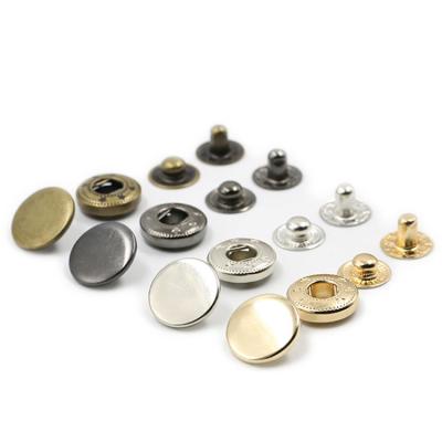 China Washable Decorative Round Brass Zinc Alloy Cloth Bag Cover Press Design Logo Accessories OEM Metal Snap Buttons OEM Metal Snap Buttons For Clothes for sale