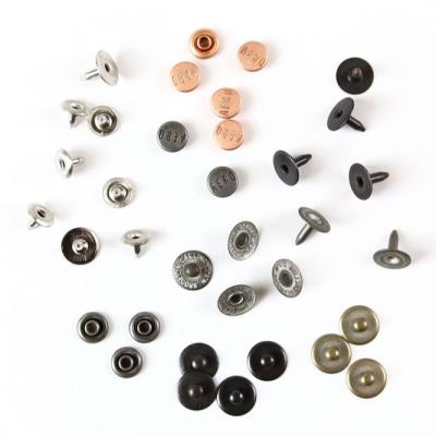 China Washable Custom Rivets Metal Studs Quick Rivet For Craft Bag Belt Clothing Garment Leather Shoes for sale