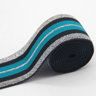 China Custom High Fitness Jacquard Tenacity OEM ODM Sports Strap Elastic Storage Tape Elastic Rubber Band With Your Logo for sale