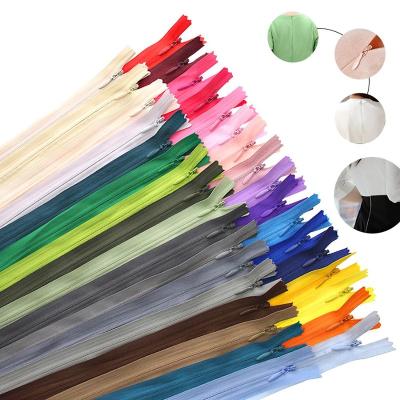 China 2021Invisible Auto Lock Nylon Zipper Coil Zipper for DIY Handcraft Fabric Sewing Accessories for sale