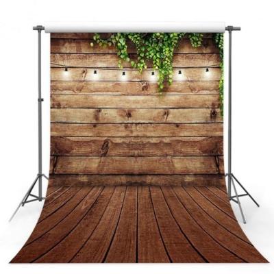 China Seamless Wood Door Floor Vinyl Photography Background Oxford Wood Backdrop For Kids Photo Studio Props Vintage Style for sale