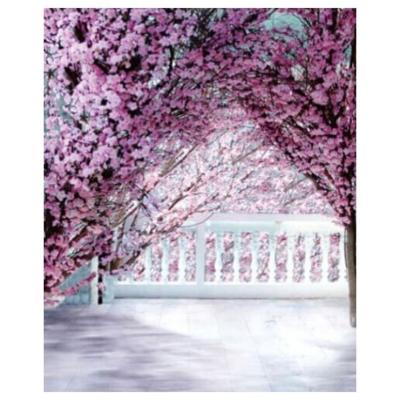 China Seamless Beautiful Portable Photography Photobooth Backdrop Stand 8ft Flower Wall Backdrop for sale