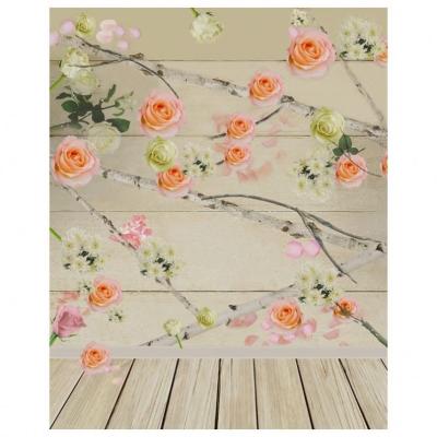 China High quality seamless flower backdrops photography for photo studio for sale