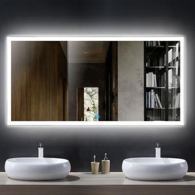 China Smart Wall Mounted Magnifying Hotel Mirror LED Bathroom Lighted Makeup Glass Mirror With IP44 Waterproof Rating for sale