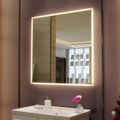 China Hot Selling Magnifying Customized Wall Mounted Bathroom Bedroom Dressing Mirror Touch Sensor LED Makeup Mirror for sale