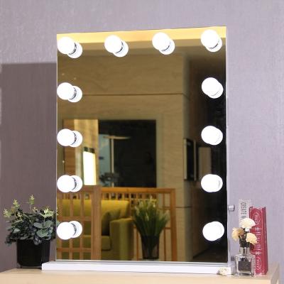 China Table Top Mirror Hollywood Modern Minimalist Luxury Simple Side Beauty Led Makeup Dressing Table Mirror for sale