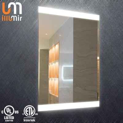 China Large Mahogay Lighted New Design Resin Frame Wall Mirror Lighted Wall Mirrors Android Smart Mirror for sale