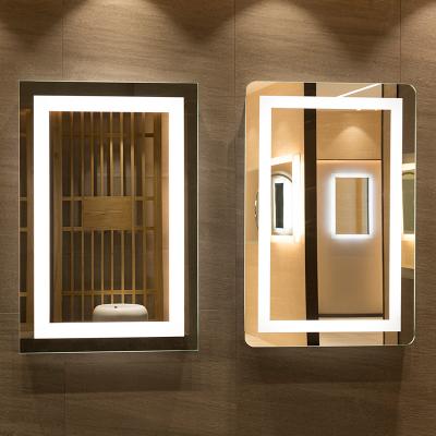 China Luxury Lighted Bathroom LED Lighted Vanity Mirror for Five Star Hotel Decoration for sale