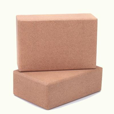 China Cork Ttsports Cheap Price Eco Cork Professional Natural Cork Wood Friendly Yoga Block for sale